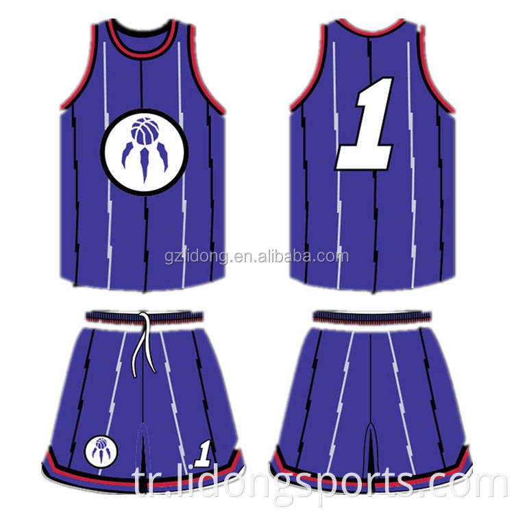 Camo basketbol üniforma basketbol forması üniforma tasarım renk mavi basketbol forması üniforma tasarım